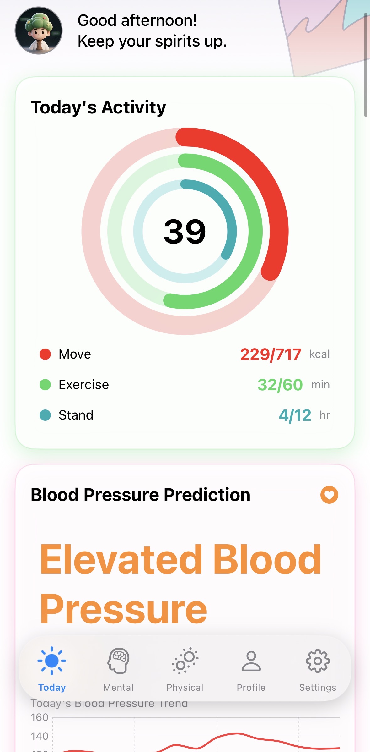 TreeletHealth Main Interface