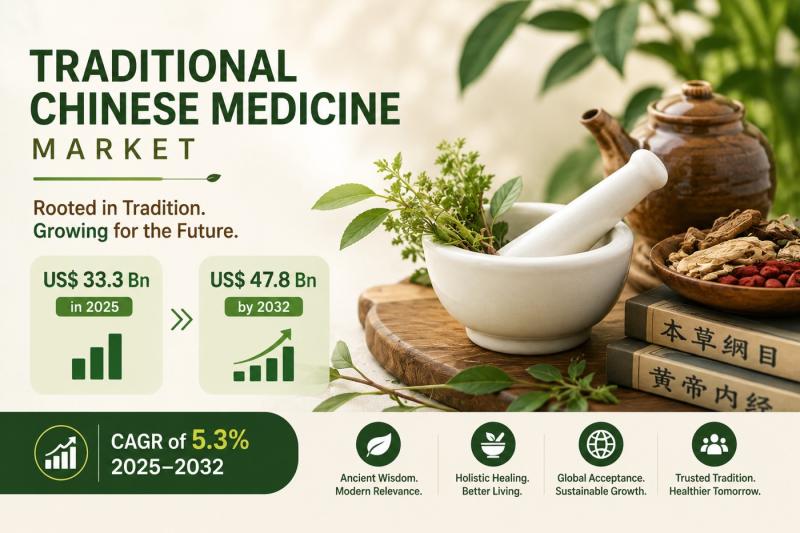 中医药市场2032年将达478亿美元：全球健康转型中的传统智慧